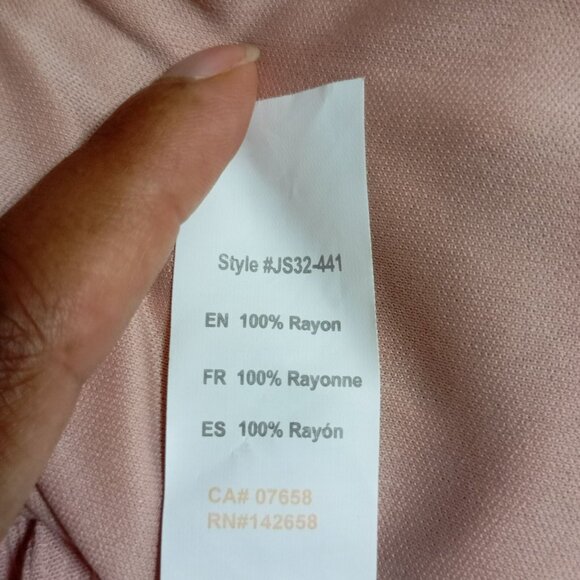 Revamped Dress Pink Lace Crochet Detail Summer Size L Midi Womens - Picture 3 of 11